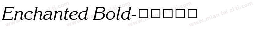 Enchanted Bold字体转换